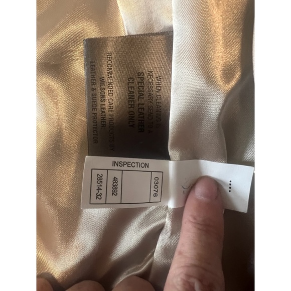 Wilsons Leather Moto Jacket Vintage Rare Biker Woman Men Distressed IX XXL Plus - Picture 12 of 15